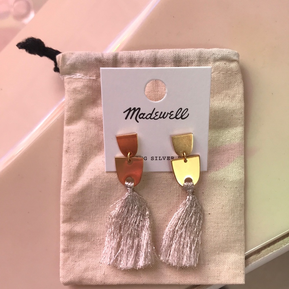 New Madewell gold earrings